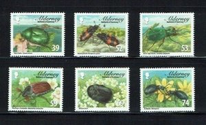 Alderney 2013 MNH Stamps Scott 459-464 Insects Beetles