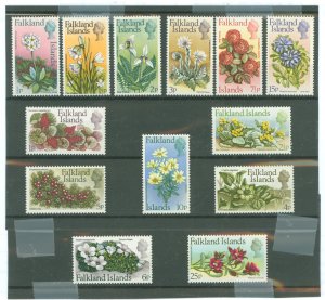 Falkland Islands #210-222 Unused Single (Complete Set) (Flowers)