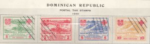 Dominican Republic Scott RA1-RA4 Used Postal Tax set