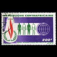 CENTRAL AFRICA 1968 - Scott# C52 Human Rights Set of 1 Used