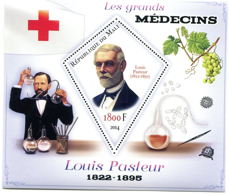 RED CROSS Louis Pasteur s/s Perforated Mint (NH) #2