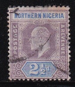 Album Treasures Northern Nigeria Scott # 13  2 1/2p  Edward VII  VF Used CDS