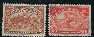 Honduras C137-38 Used 1943 issues (ak1729)