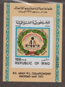 Iraq Scott #819 Imperf Plate #09180 Stamp - Mint NH Souvenir Sheet