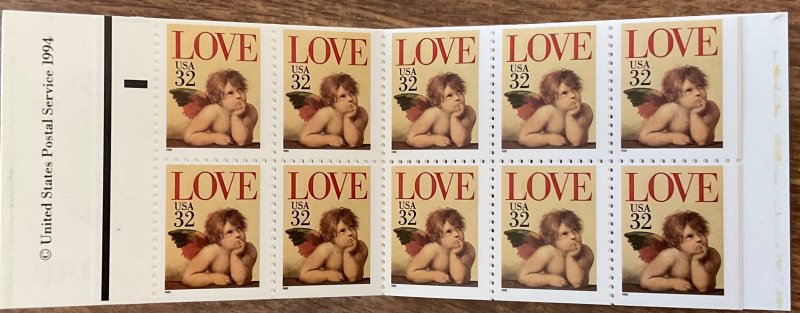 US #BK229 MNH Booklet of 20 #1 Love SCV $13.00 L42