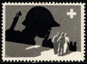 1941 Switzerland Soldiers Charity Stamp “The Enemy is Listening” Label