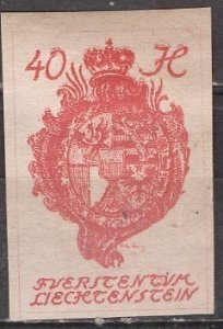 Liechtenstein; 1920: Sc. # 24: MHH Single Stamp