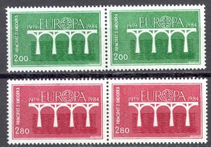 Andorra, French Sc# 323-324 MNH Pair 1984 Europa