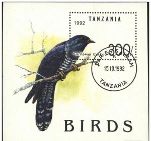 TANZANIA SHEET USED BIRDS 