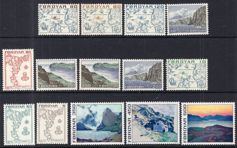 Faroe Islands 7-20 MNH VF