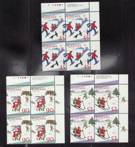 1993 - #1627i 1628 1629-  Mint UR Pl. Blocks - Canada Christmas Stamps - cv$40