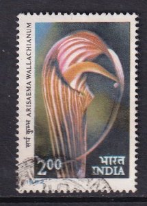 India   #961  used  1982  flowers 2r