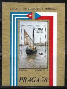 Cuba C300 PRAGA '78 Philatelic Exhibition s.s. MNH