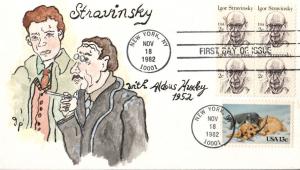 #1845 Igor Stravinsky Peltin FDC