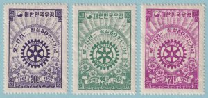 KOREA 213 - 215  MINT NEVER HINGED OG ** SET - NO FAULTS VERY FINE! - P427