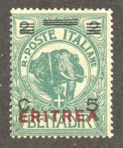 Eritrea Scott 82 Unused HROG - 1924 Somalia #11 5c on 2b Surcharge - SCV $17.00