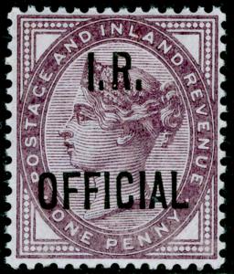 SGO3, ½d lilac, DIE II, NH MINT. DEEP PURPLE.