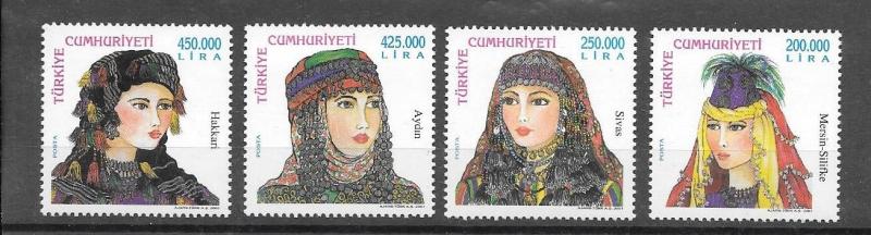 TURKEY - TURKISH WOMAN HEAD COVERS, MNH , 2001