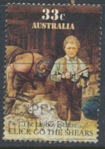 Australia SG 1017  Sc#  987e  Used  Folklore Shearer  see details  / scans 