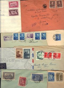 YUGOSLAVIA-ROMANIA-BULGARIA-HUNGARY 1917-50's COLLECTION OF 10 COMMERCIAL COVERS