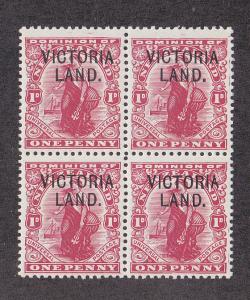 VictoriaLand #131d Block of 4 MNH