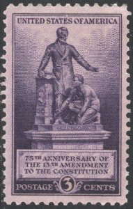 SC#902 3¢ Thirteenth Amendment Issue Single (1940) MNH