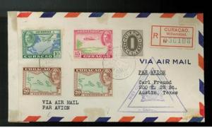 1942 Curacao Censored Airmail Cover to Florida