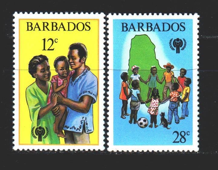 Barbados. 1979. 489-90 from the series. UNICEF children. MNH.