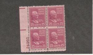 US SCOTT# 829 PLATE BLOCK OF 4, MNH,OG