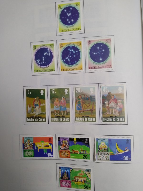 collection on pages Tristan da Cunha 1980-90 PT: CV $113