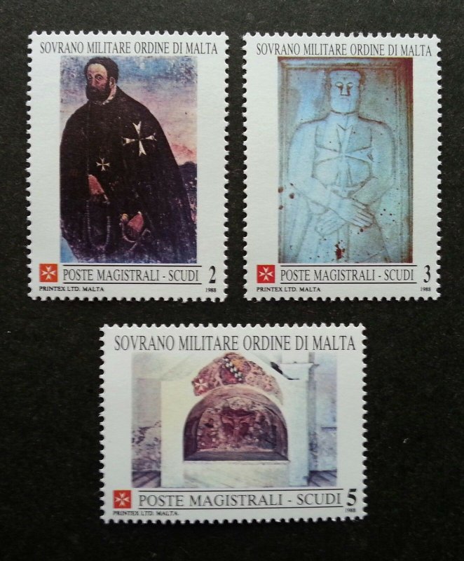 Malta Sovereign Military Order Of Malta Painting 1988 Sculpture (stamp) MNH