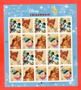 3865-68 Disney Sheet 37¢  FACE $7.40   MNH 2003