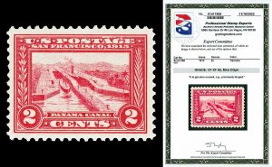 Scott 398 1913 2c Panama-Pacific Perf 12 Mint Graded VF-XF 85 LH with PSE CERT