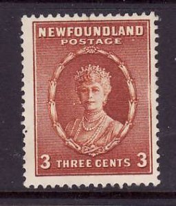 Newfoundland- Sc#187-used 3c Queen Mary-id5-1932-7-