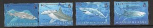 ASCENSION SG999/1002 2008 SHARKS MNH