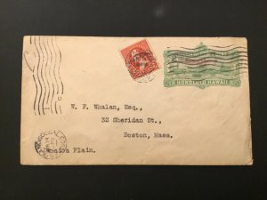 ICOLLECTZONE US Hawaii U1a Cover dated 1909 with 2 cent to US