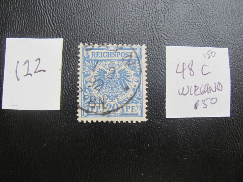 Germany 1889 MNH SIGNED WIEGAND MI. 48c SC 49 VF 150 (122)