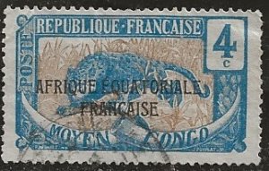 Middle Congo ^^  Scott # 25 - Used