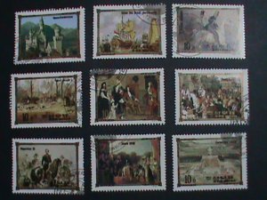 ​KOREA AIRMAIL STAMP-1984-FAMOUS BRITISH MONARCHS PAINTINGS LARGE CTO STAMP-#8