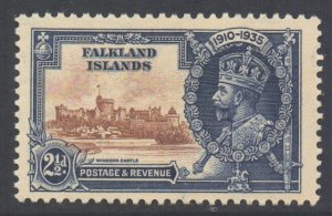 Falkland Islands Scott 78 - SG140, 1935 Silver Jubilee 2.1/2d MH*