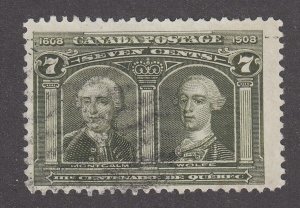 Canada #100 Used Quebec Tercentenary Issue