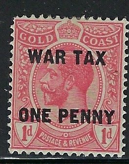 Gold Coast MR1 MH 1918 issue (fe9025)