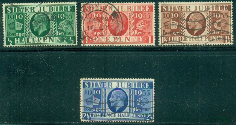 GREAT BRITAIN SG453-456, SCOTT #'s 226-229, USED SET, GREAT PRICE!