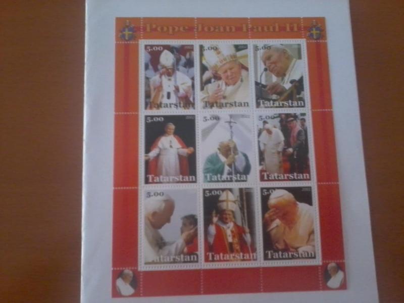 TATARSTAN SHEET POPE JOHN PAUL 