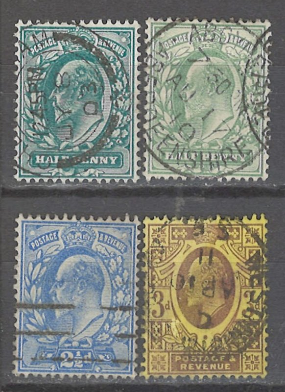 COLLECTION LOT # 2723 GREAT BRITAIN 4 STAMPS 1902+  CV=$34