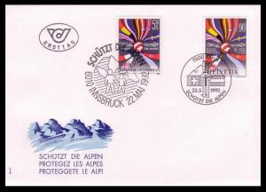 Switzerland Alps FDC SG#1250