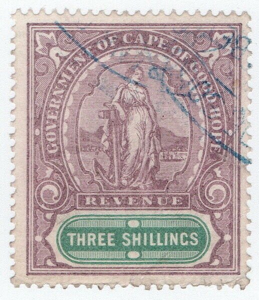 I.B Cape of Good Hope Revenue : Stamp Duty 3/- 1898