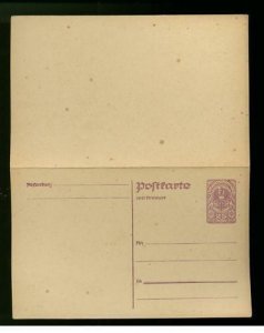 Mint Austria postal stationery reply card 25 Heller