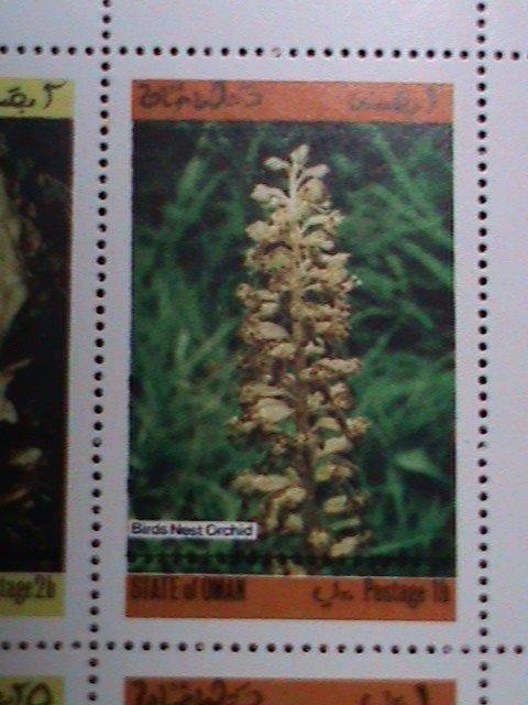 ​OMAN-WORLD FAMOUS LOVELY ORCHIDS MNH S/S-EST.VALUE $12 WE SHIP TO WORLD WIDE