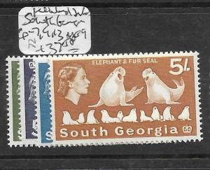 SOUTH GEORGIA FALKLAND ISLANDS   (PP1905B)  QEII  SG 6-7, 9  MOG